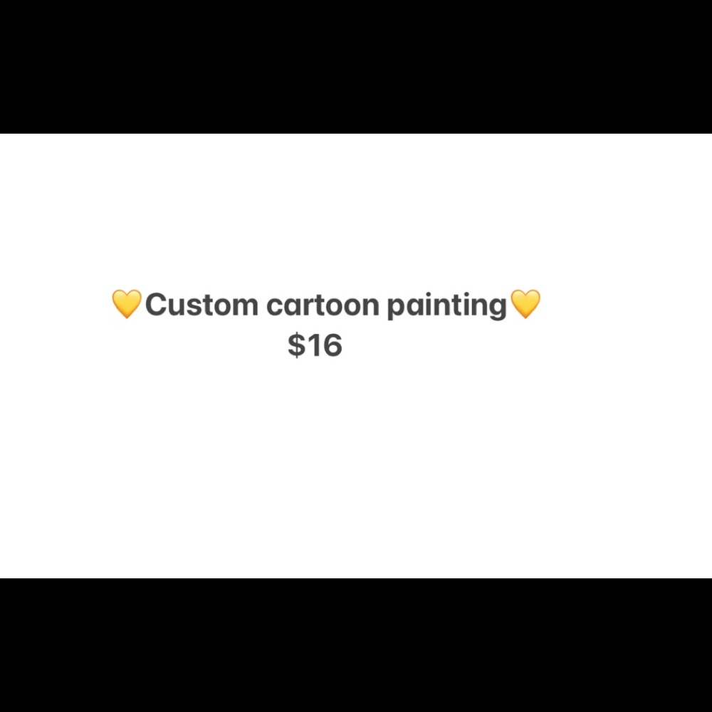 Custom made cartoon painting